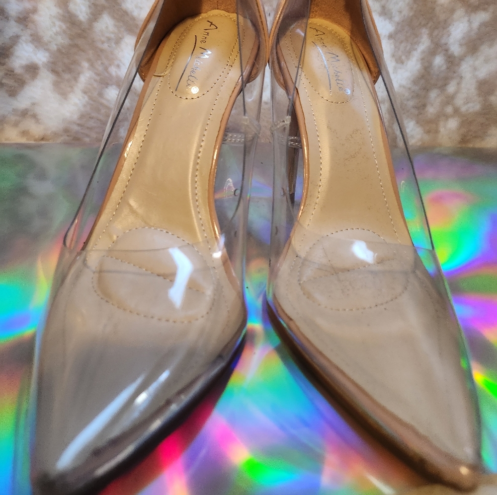 Anne Michelle Clear High Heels